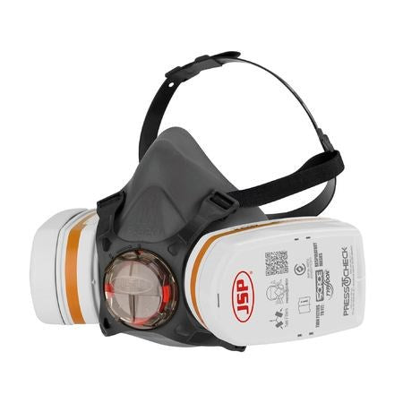 JSP FORCE TYPHOON 8 HALF MASK RESPIRATOR PACK w/ A2P2 FILTERS - MEDIUM