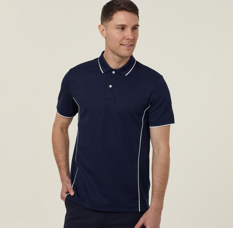 NNT CATJA2 ANTIBACTERIAL POLYFACE SHORT SLEEVE TIPPED POLO