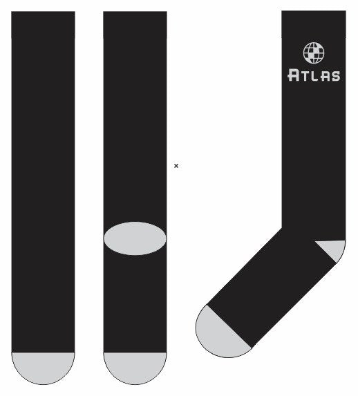 ATLAS FWSK1 CREW POLY/COTTON WORK SOCK - 5 PACK