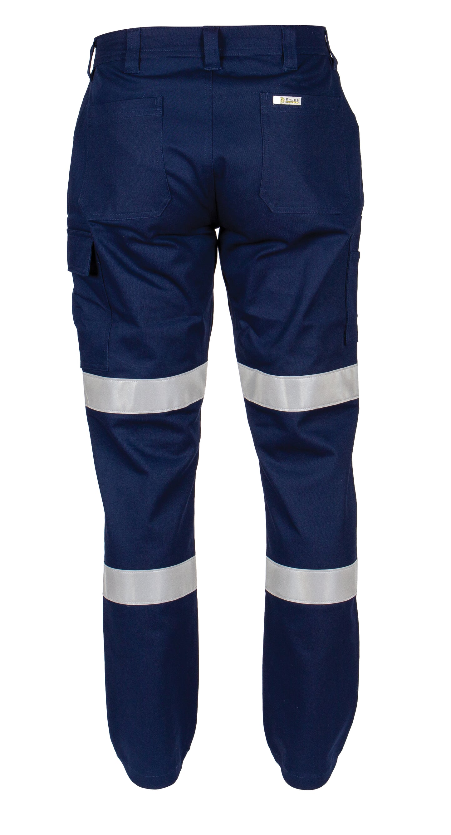ATLAS AW1008R REFLECTIVE STRETCH DRILL CARGO TROUSERS-DOUBLE HOOP