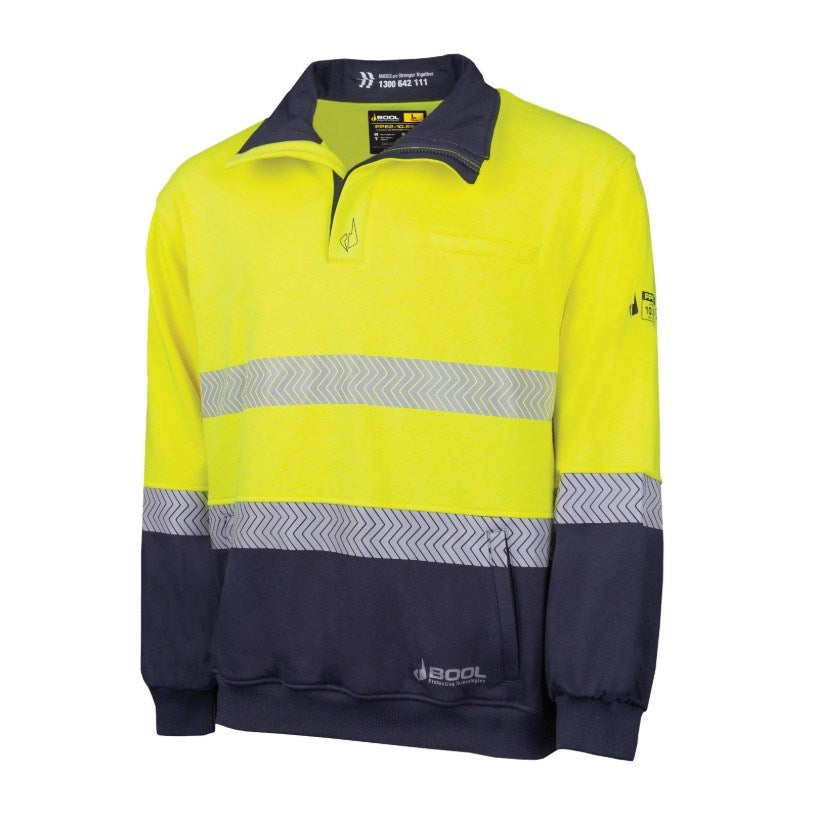 BOOL BW2350T1 PPE2 FR WATER REPELLENT FLEECE JUMPER W/ SEGMENTED REF TAPE
