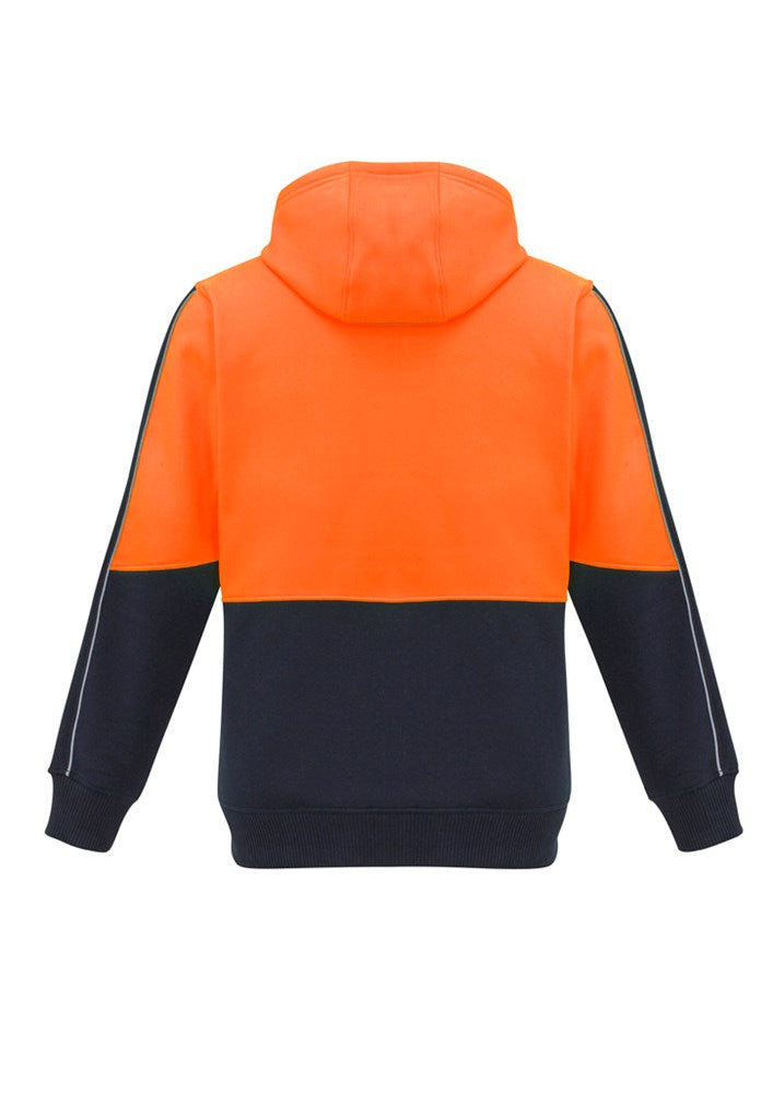 SYZMIK ZT485 UNISEX HI VIS FULL ZIP FLEECE HOODIE