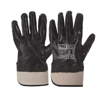 PROCHOICE NBRFBSC SUPERGUARD SAFETY CUFF FULL DIP NITRILE GLOVES
