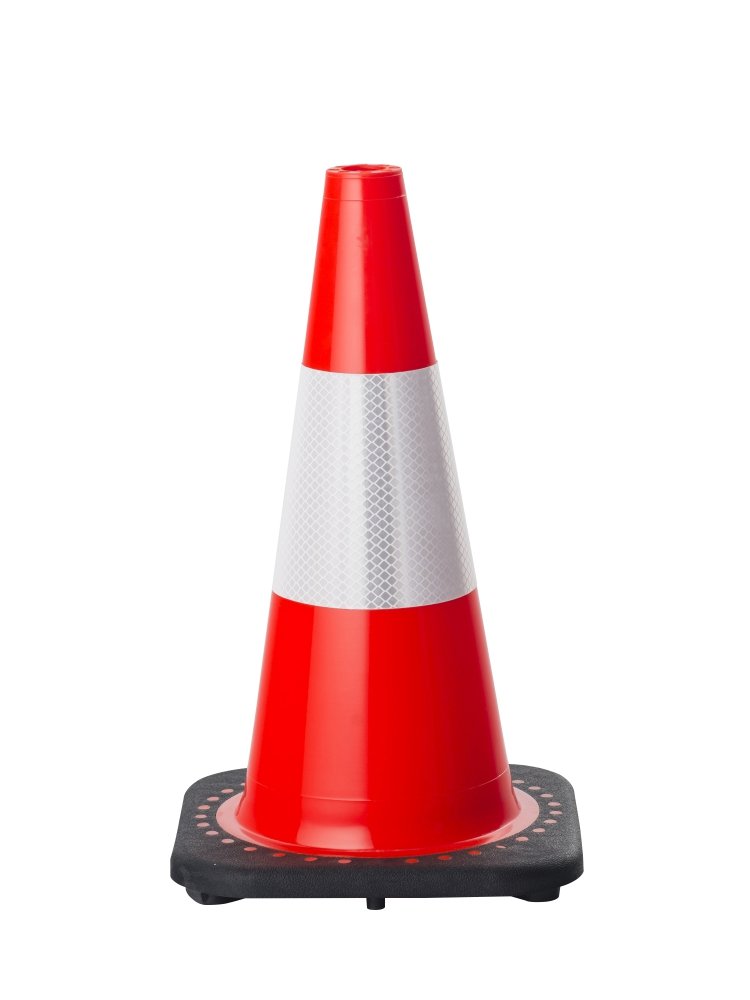 PVC REFLECTIVE TRAFFIC CONES - 450MM
