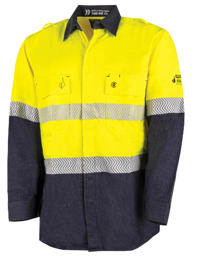 BOOL PPE2 TWO TONE FR SHIRT WITH SEGMENTED FR TAPE