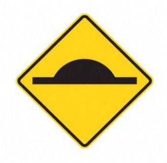 SPEED HUMP W5-10 WARNING SIGNAGE