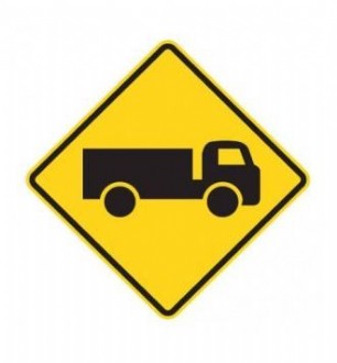 TRUCK SYMBOL W5-22 WARNING SIGNAGE