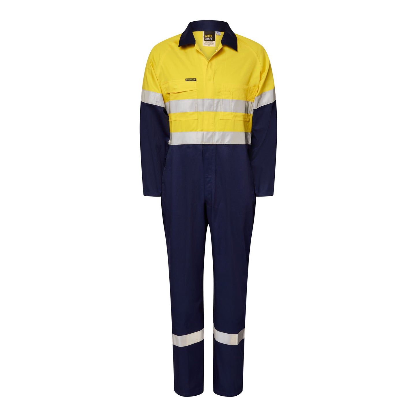 WORKCRAFT WC3070 REFLECTIVE HI VIS LIGHT WEIGHT DRILL COVERALLS