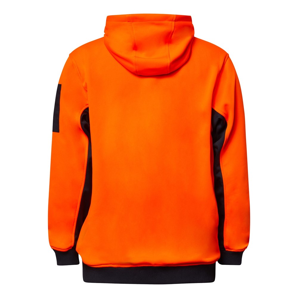 WORKCRAFT WT8017 HI VIS TWO TONE HOODIE WITH ZIP