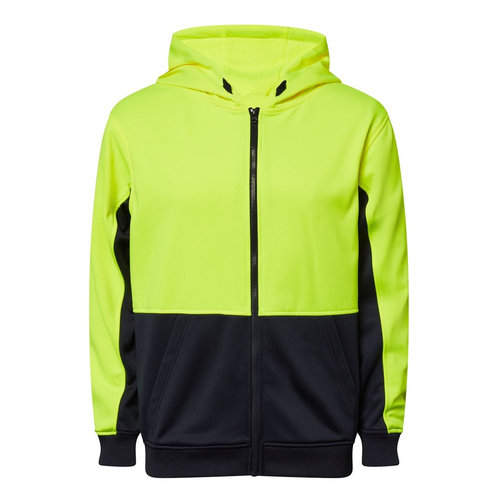 WORKCRAFT WT8017 HI VIS TWO TONE HOODIE WITH ZIP