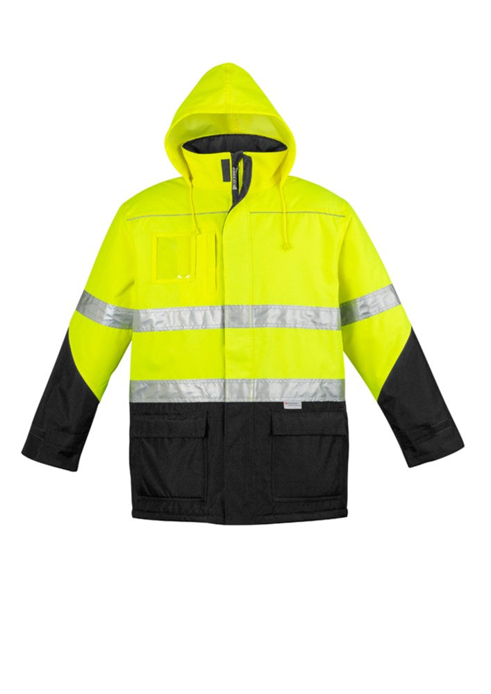 SYZMIK ZJ350 MENS REFLECTIVE HI VIS STORM JACKET
