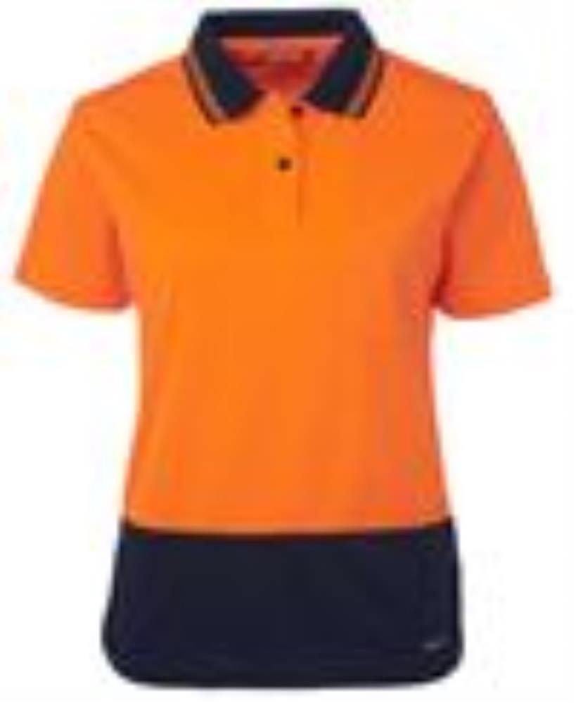 JB'S 6LHCP S/S LADIES HI VIS MICROMESH POLO