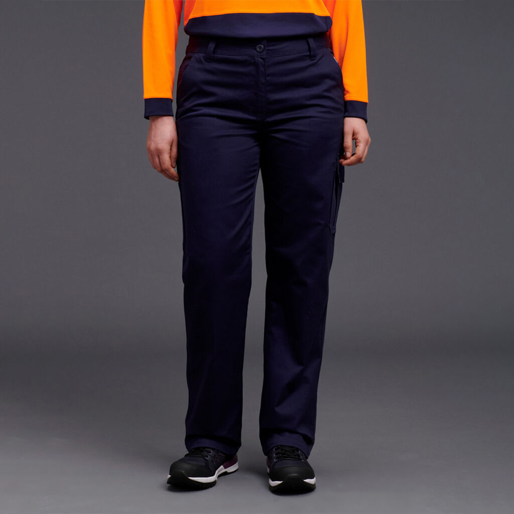 KING GEE K43530 WOMENS DRILL CARGO WORK PANTS