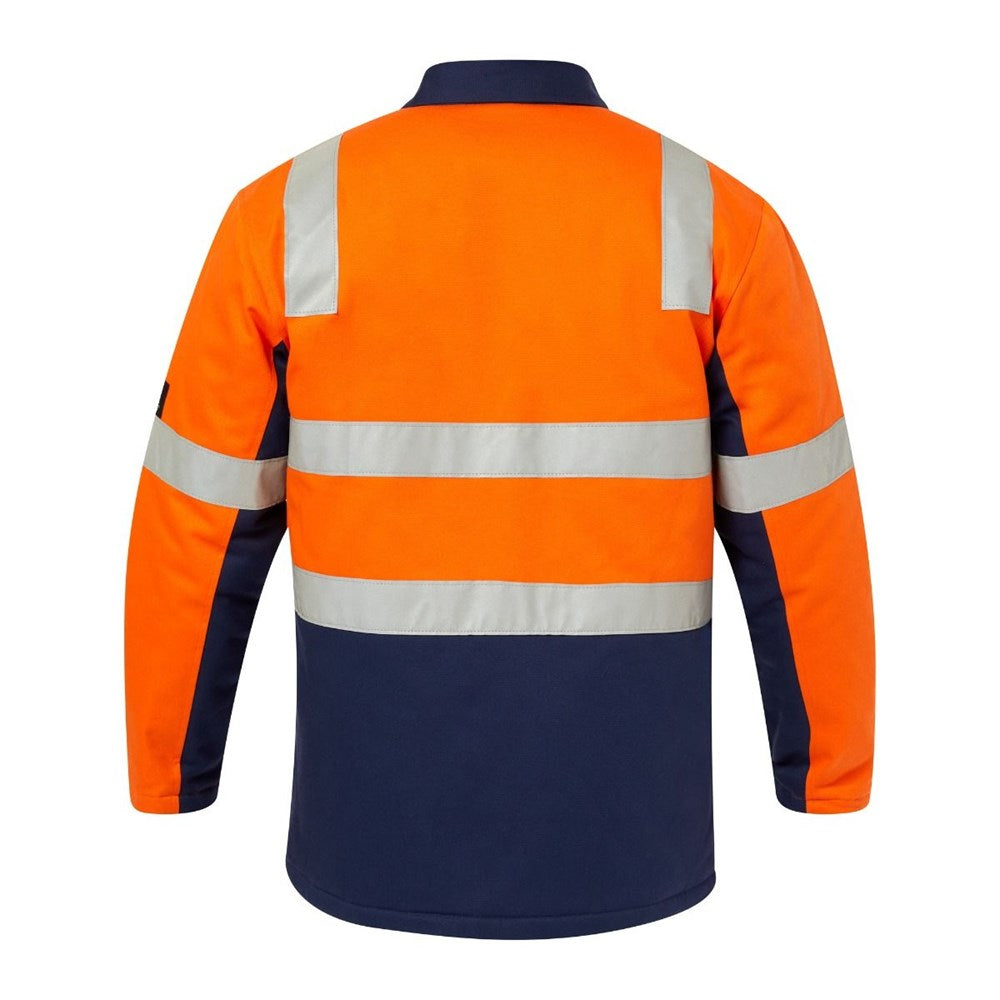 WORKCRAFT WJ8019 HI VIS COTTON DRILL REFLECTIVE JACKET