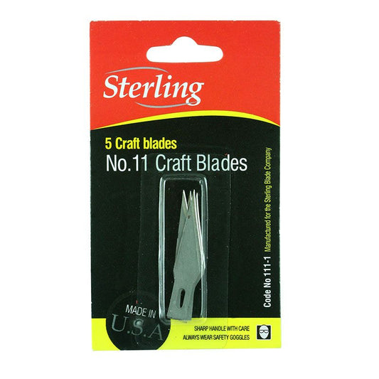 STERLING No.11 CRAFT BLADES-5 PACK