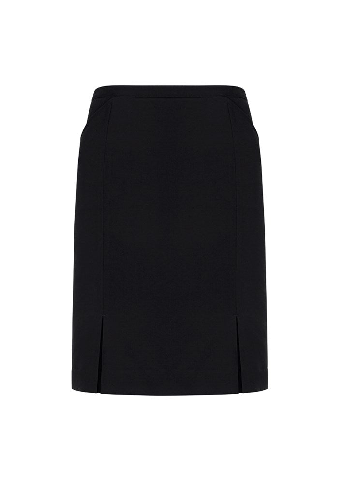 BIZ CORPORATES 20720 SIENA WOMENS FRONT PLEAT DETAIL STRAIGHT SKIRT