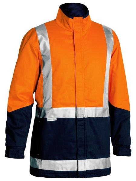 BISLEY BJ6970T REFLECTIVE HI VIS 3 IN 1 COTTON DRILL JACKET