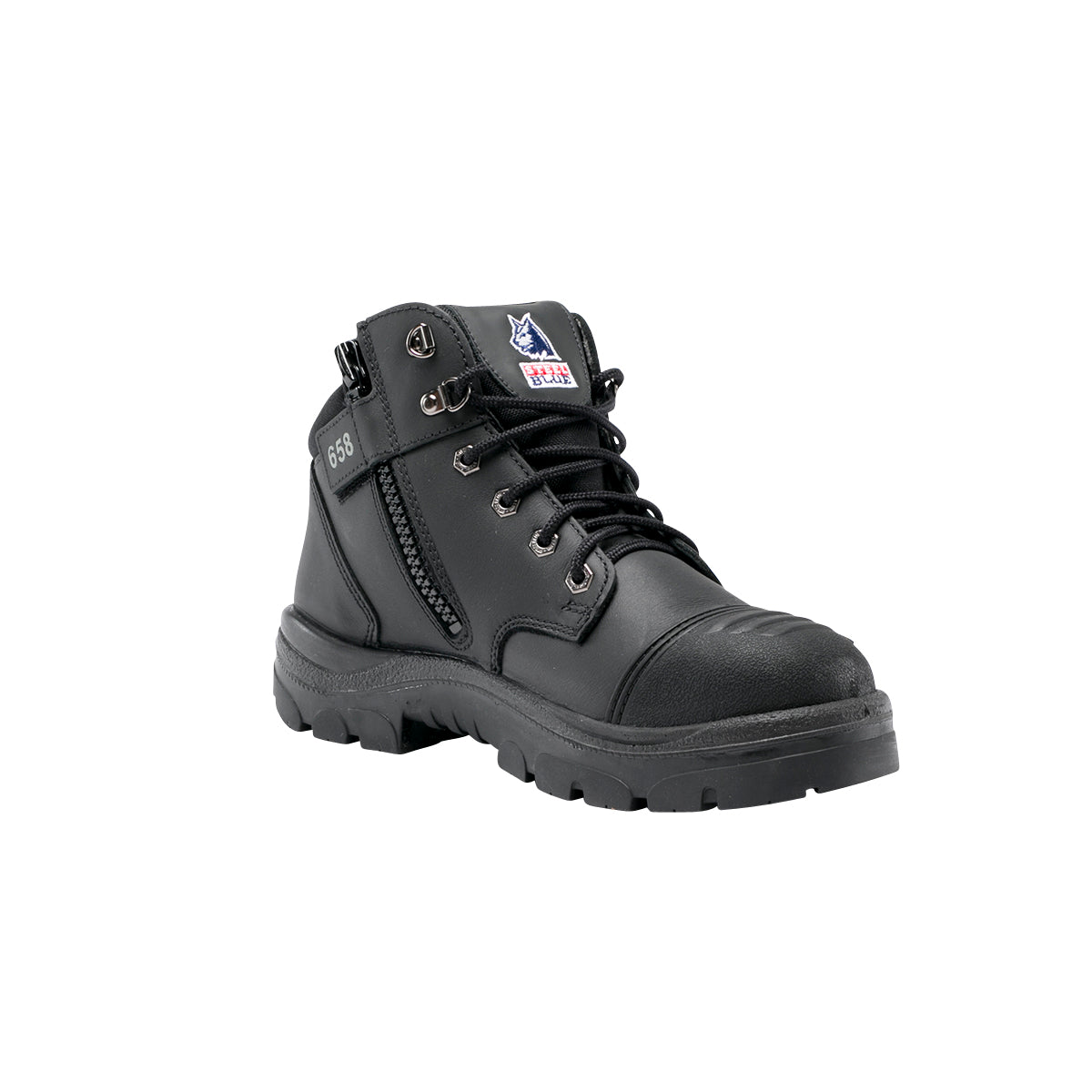STEEL BLUE 312658 PARKES ZIP SCUFF CAP SAFETY BOOTS