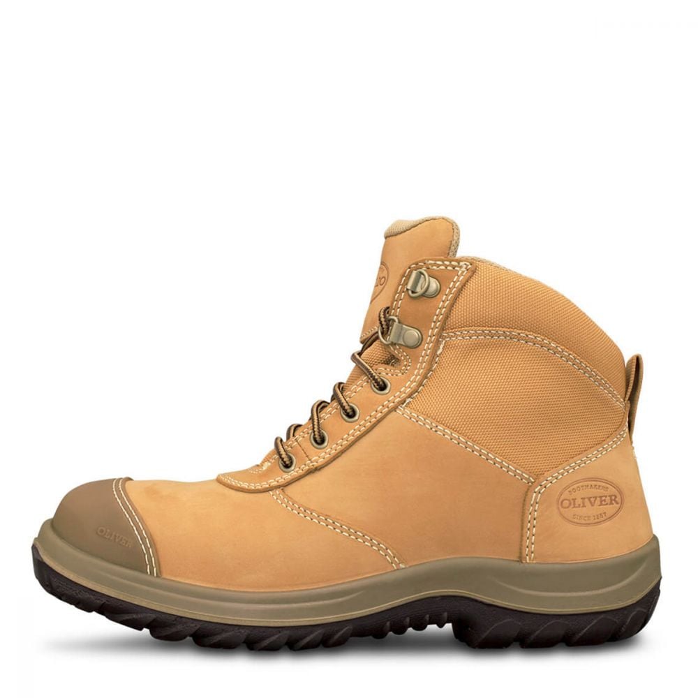 OLIVER 34-662 SAFETY BOOT NUBUCK-ZIP SIDE