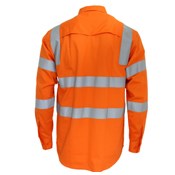 DNC 3543 HI VIS 3 WAY COOL BREATHE 155GSM  COTTON RAIL SHIRT