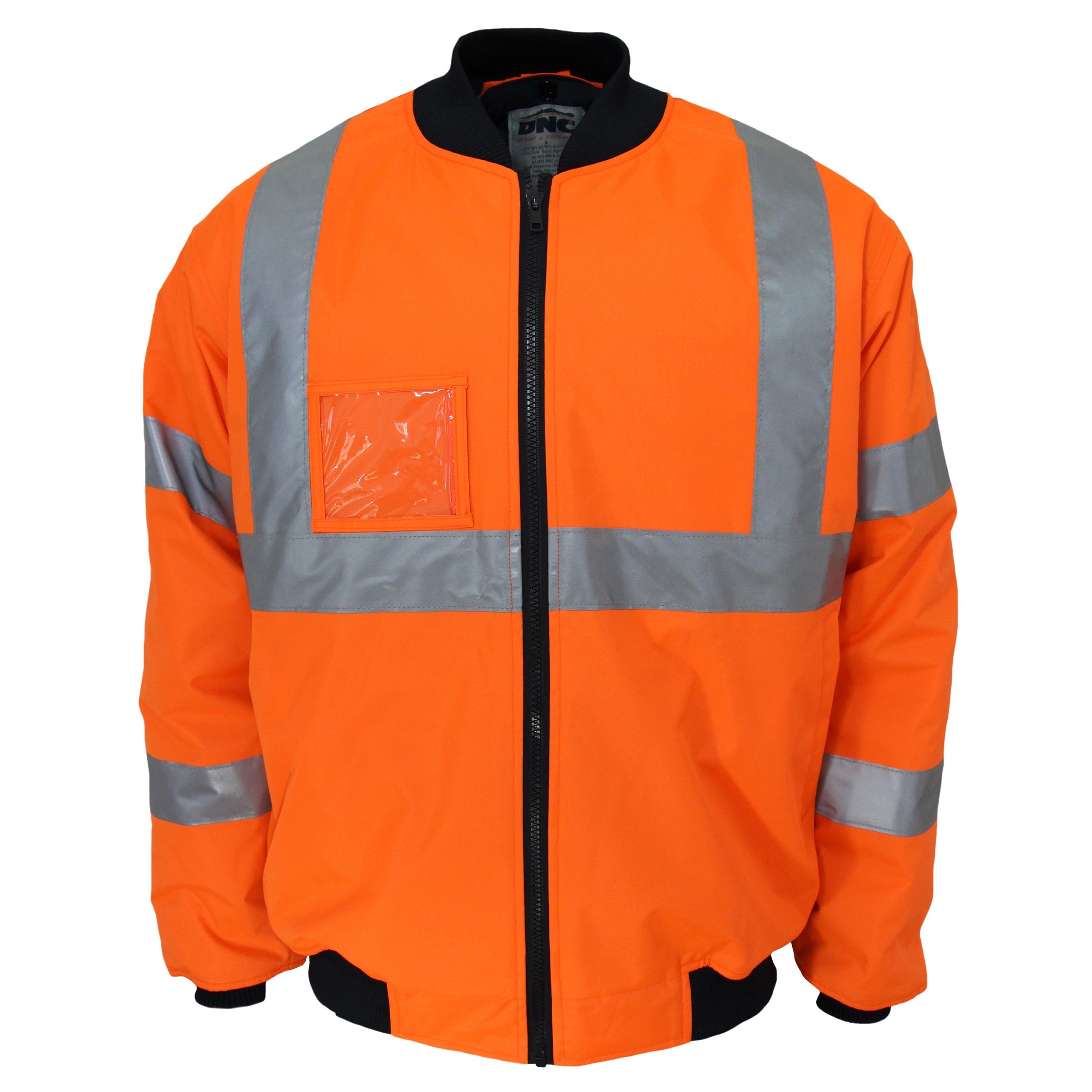 DNC 3763 REFLECTIVE 'X' BACK RAIL FLYING JACKET All Trades Safety