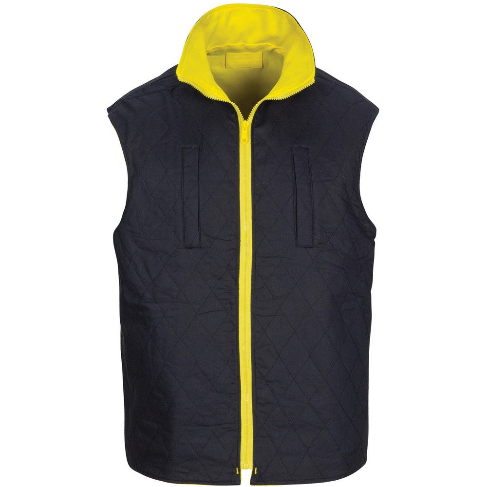 DNC 3765 100% COTTON REFLECTIVE HI VIS REVERSIBLE VEST