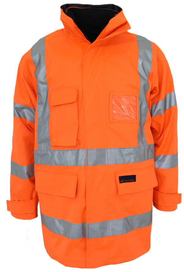 DNC 3797 BIO MOTION REFLECTIVE HI VIS 6IN1 CROSS BACK JACKET NSW R