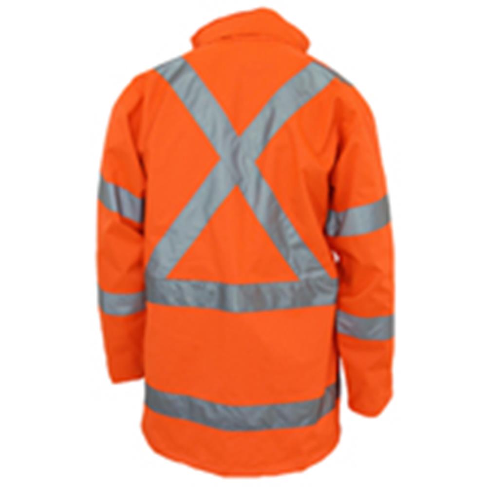 DNC 3996 BIOMOTION REFLECTIVE HI VIS RAIN JACKET - NSW RAIL PATTERN