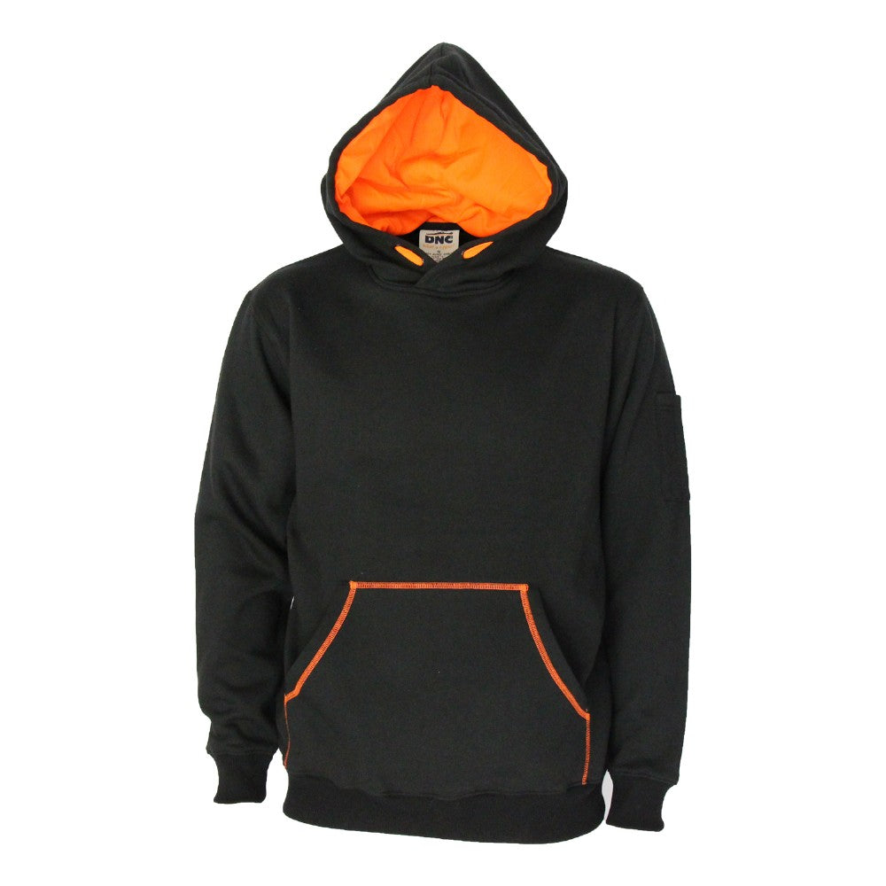 DNC 5423 SUPER BRUSHED FLEECE CONTRAST HOODIE