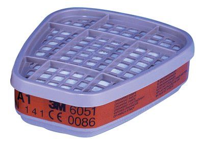 3M A1 ORGANIC VAPOUR CARTRIDGE FILTER 6051