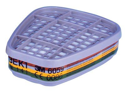 3M ABEK1 MULTI GAS/VAPOUR CARTRIDGE FILTER 6059