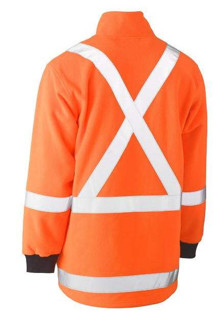 BISLEY BK6249XT TAPED HI VIS FLEECE PULLOVER