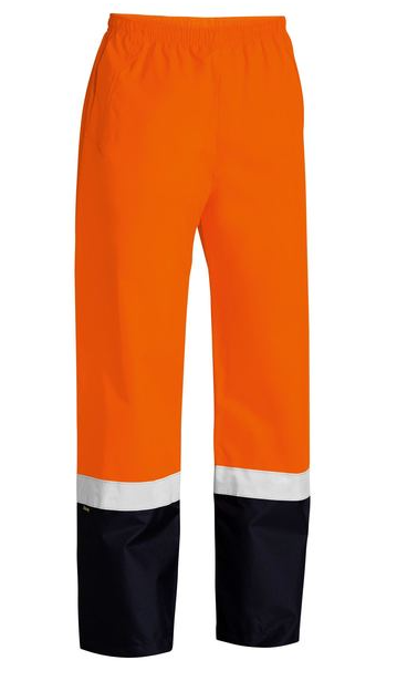 BISLEY BP6965T TAPED HI VIS RAIN SHELL PANTS