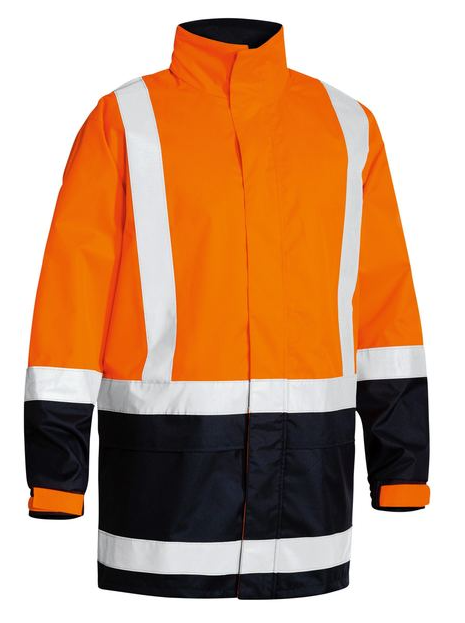 BISLEY BJ6966T REFLECTIVE HI VIS RAIN SHELL JACKET
