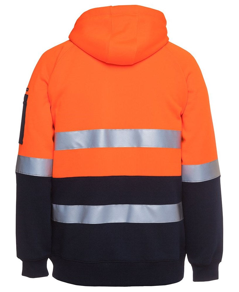 JB'S 6DNH REFLECTIVE HI VIS FULL ZIP FLEECY HOODIE