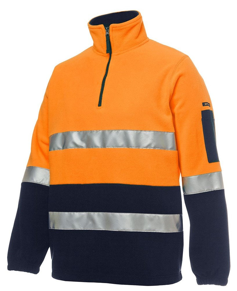 JB'S 6DNPF REFLECTIVE 1/2 ZIP HI VIS POLAR FLEECE TOP