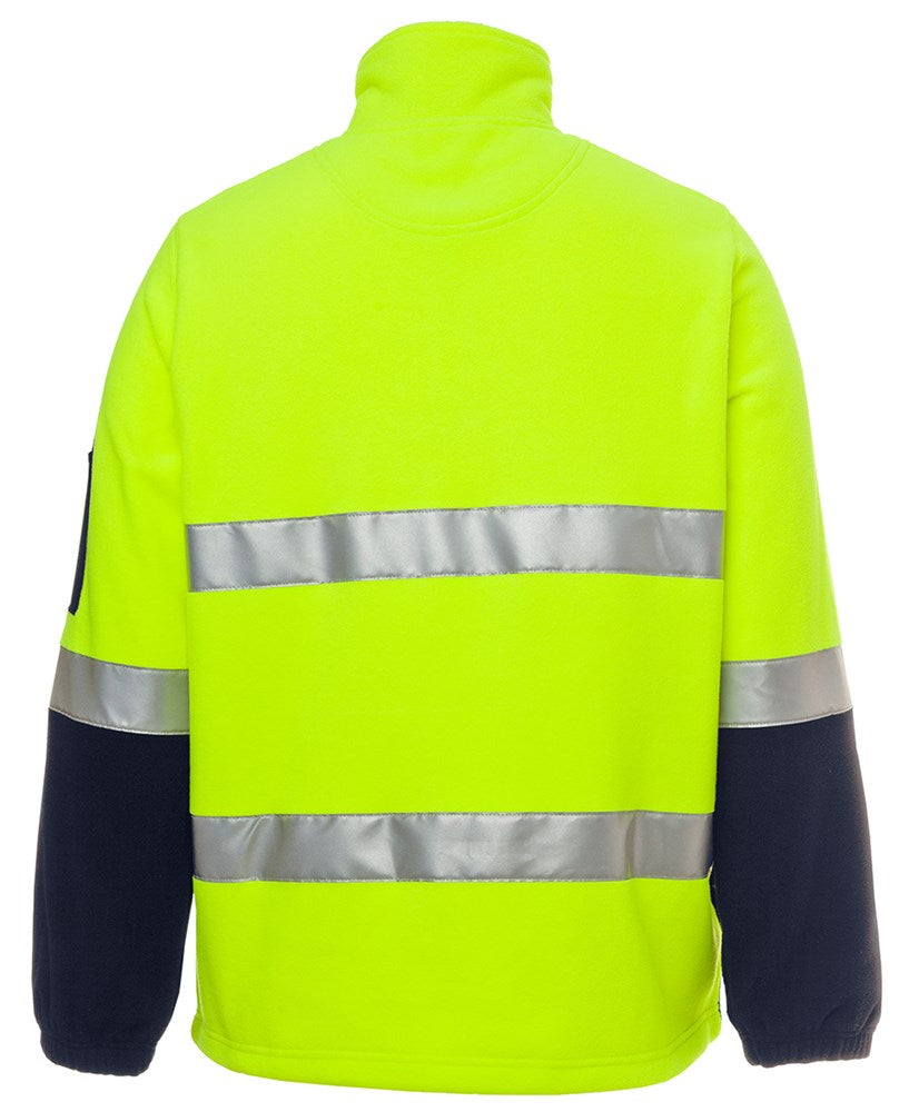 JB'S 6DNPF REFLECTIVE 1/2 ZIP HI VIS POLAR FLEECE TOP