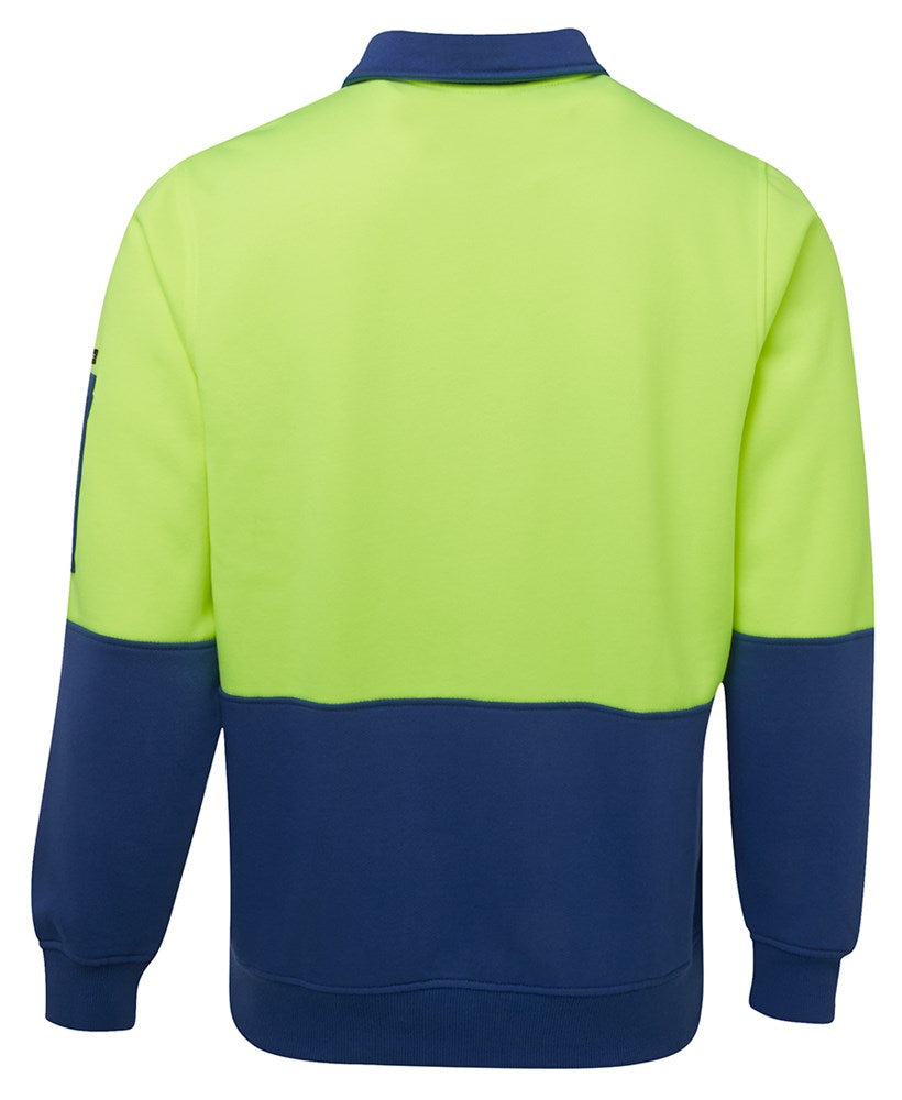 JB'S 6HVFH HI VIS 1/2 ZIP FLEECEY PULLOVER