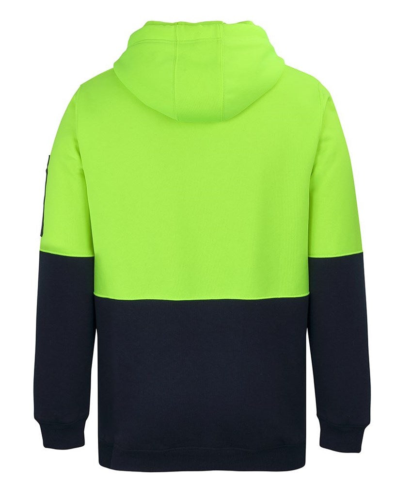 JB'S 6HVH HI VIS FULL ZIP FLEECY HOODIE
