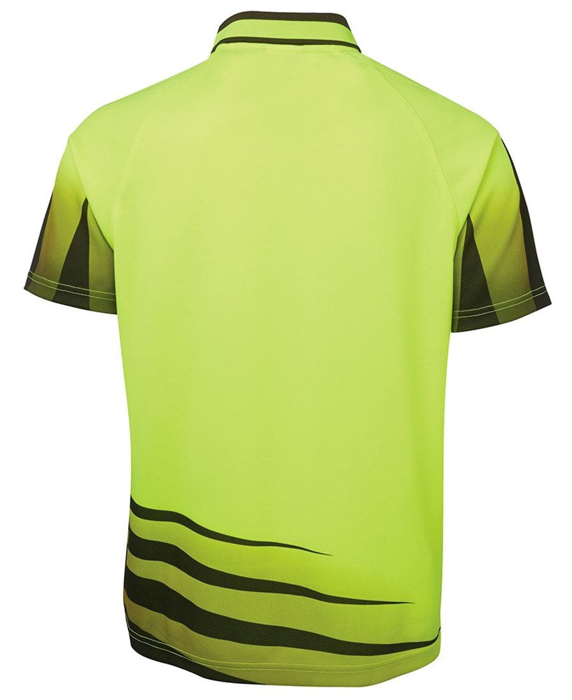JB'S 6HVRS S/SL HI VIS RIPPA SUB POLO