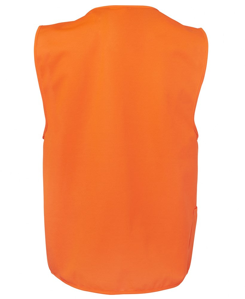 JB'S 6HVSZ ZIP HI-VIS SAFETY VEST