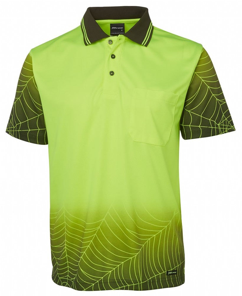 JB'S HI VIS S/SL WEB MICROMESH POLO