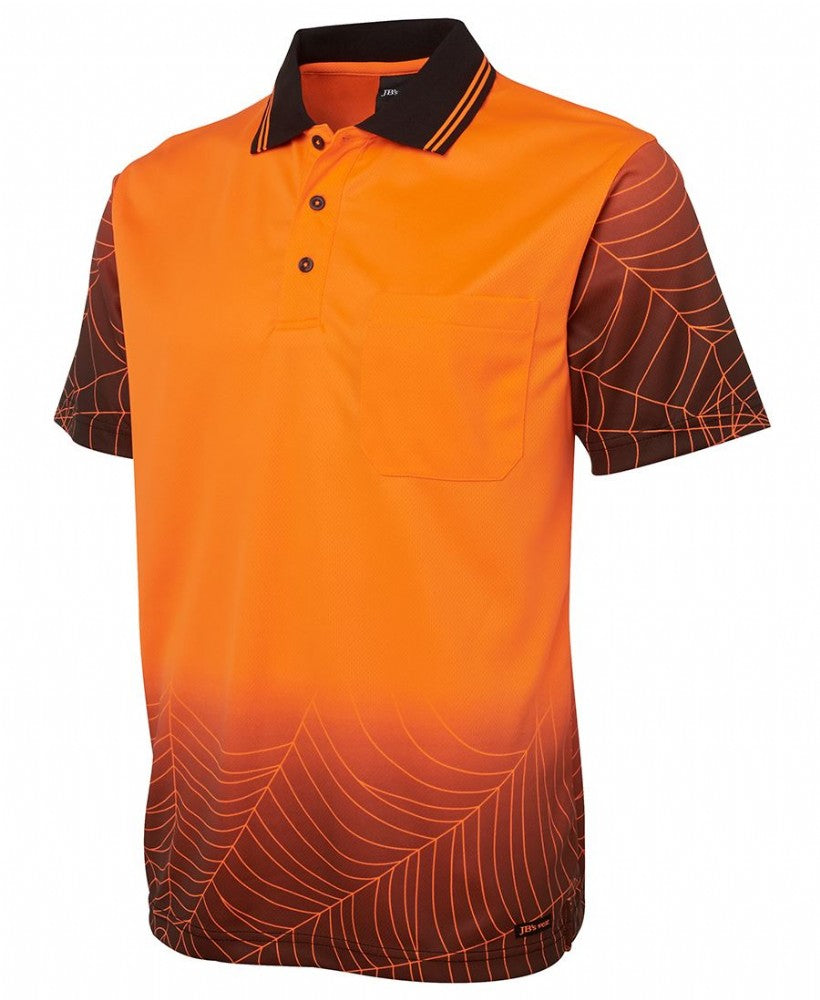JB'S HI VIS S/SL WEB MICROMESH POLO