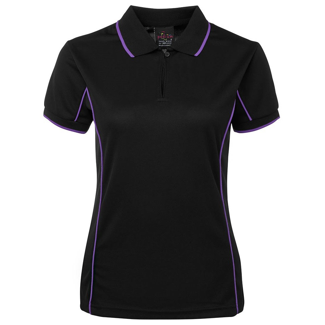 JB'S PODIUM 7LPI S/SL LADIES PIPING POLO