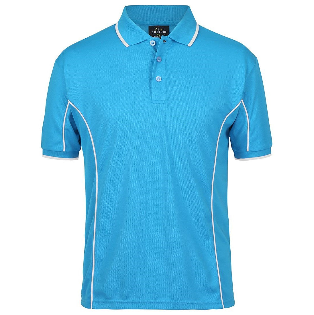 JB'S PODIUM 7PIP S/SL PIPING POLO