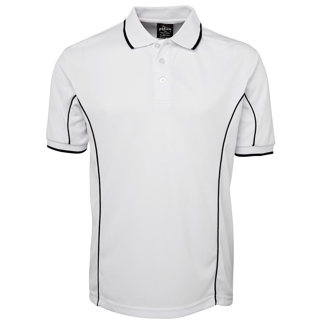 JB'S PODIUM 7PIP S/SL PIPING POLO