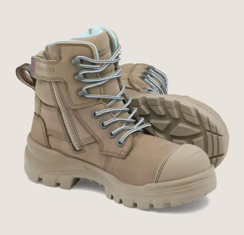 BLUNDSTONE 8863 ROTOFLEX 6" LADIES ZIP SIZE SAFETY BOOTS - COMPOSITE CAP