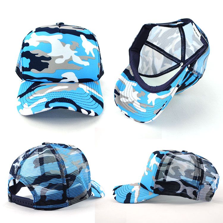 GRACE COLLECTION AH296 CAMOUFLAGE TRUCKER CAP