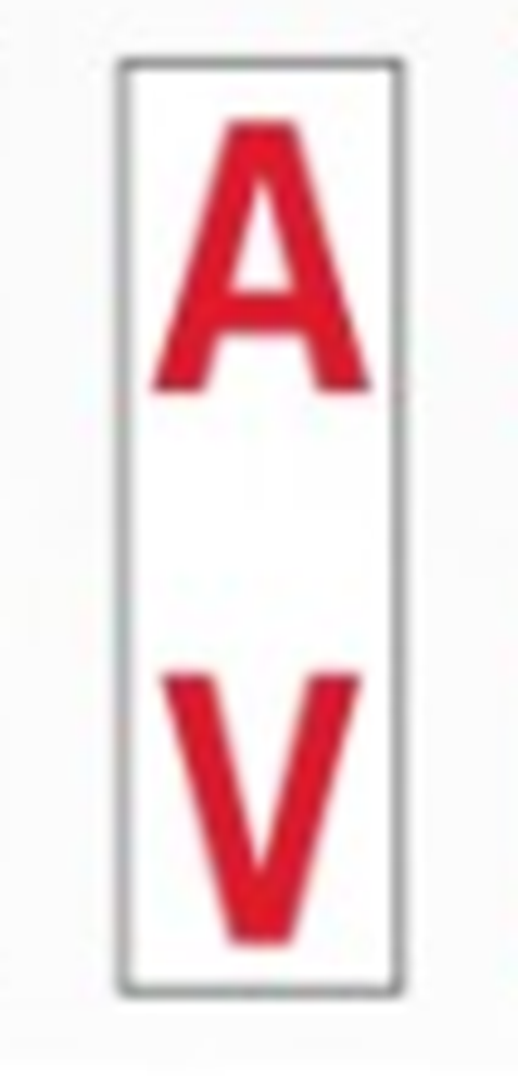 VERTICAL POLE UTILITY INDICATOR MARKER PLATE - PK 5