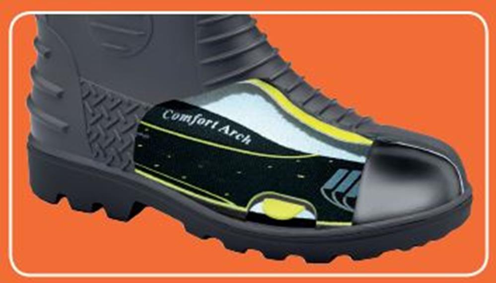BLUNDSTONE 028 SAFETY GUMBOOT WITH MIDSOLE AND METGUARD